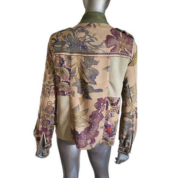 60. Desigual Snap Shirt Top - Size 36 XS - Picture 7 of 9
